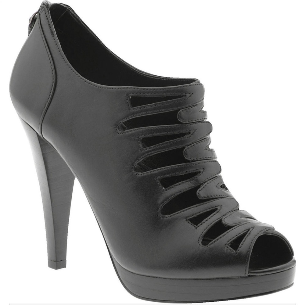 Calvin Klein Raine Platform Peep-Toe Ankle Boot